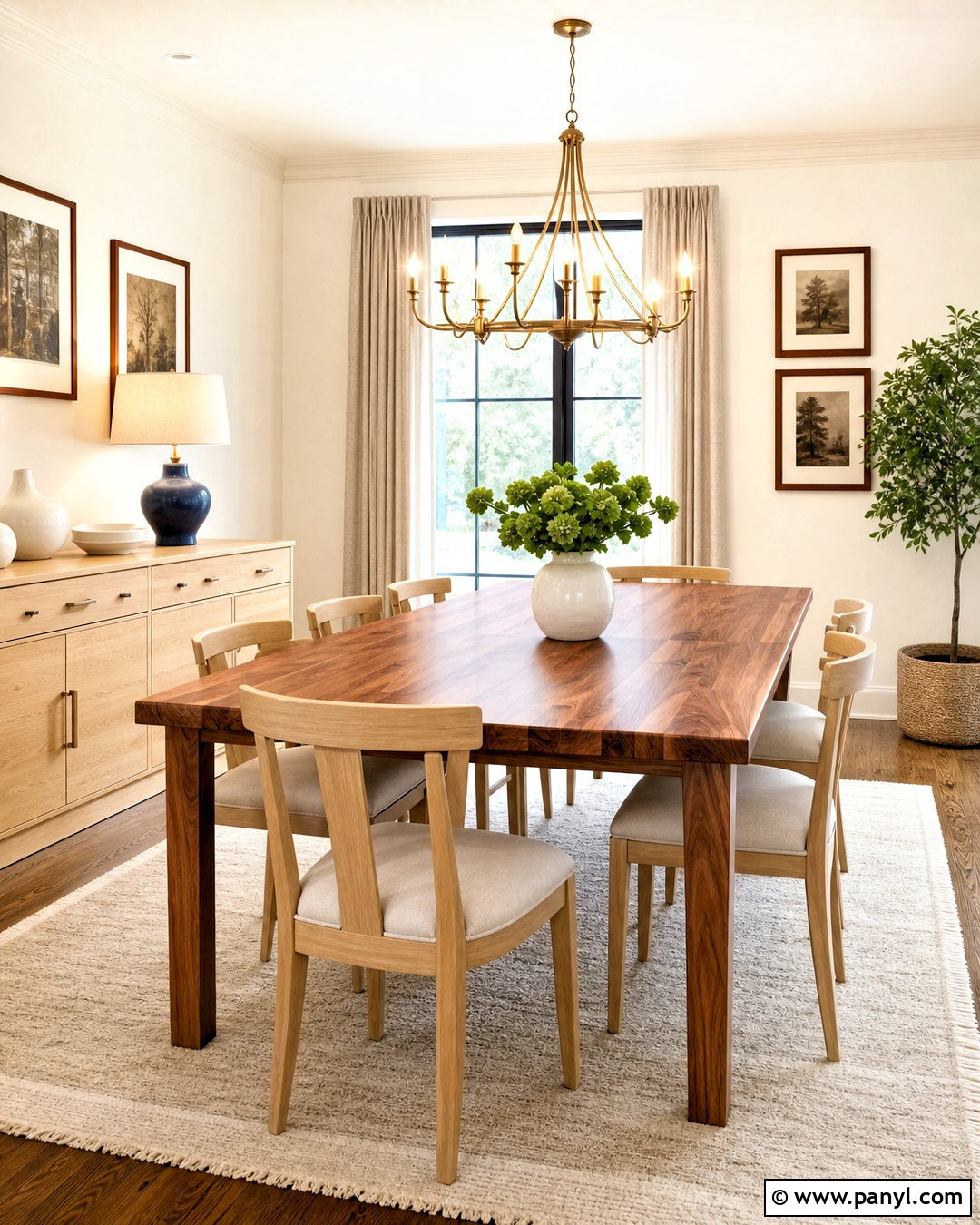 Pecan And Maple Dining Room - 20 wood combination interior ideas