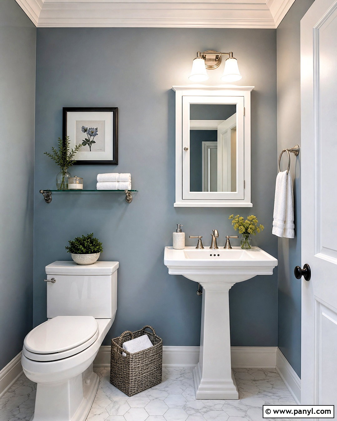 Pedestal Sink Half Bathroom - 20 half bathroom inspiration ideas