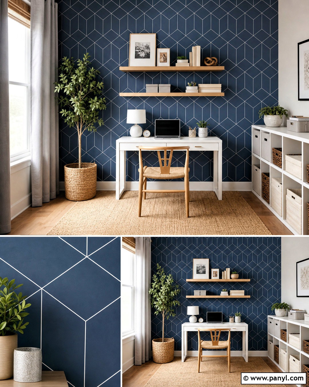 Peel And Stick Geometric Wall - 20 geometric wall design ideas