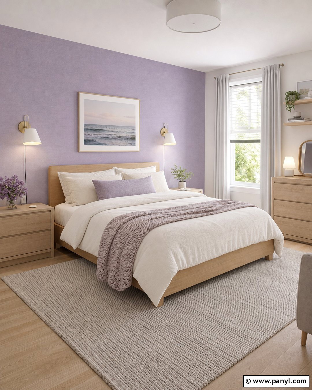 Peel And Stick Lavender Accent Wall - 30 Lavender Accent Wall Ideas