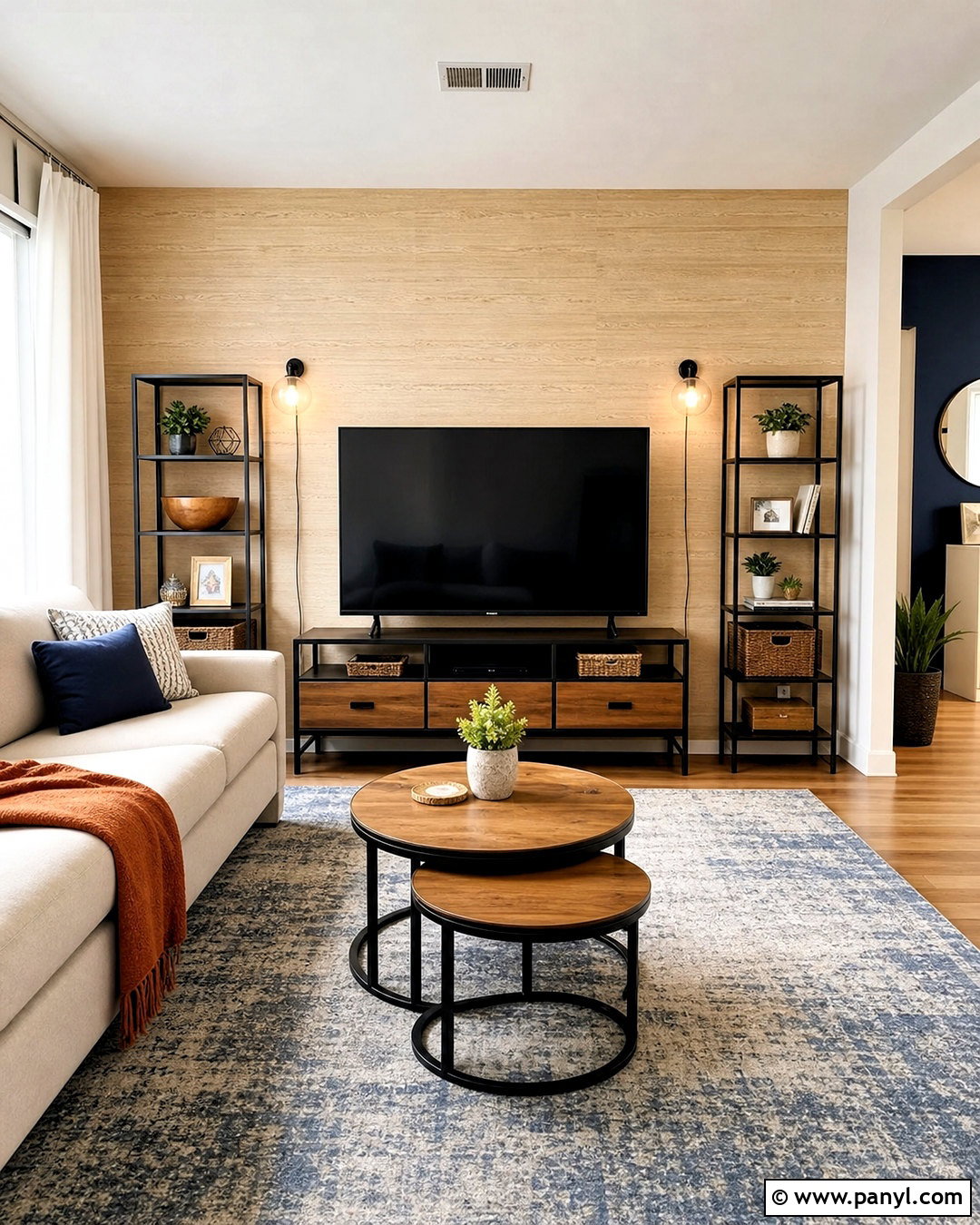 Peel And Stick TV Accent Wall - 20 behind tv accent wall ideas