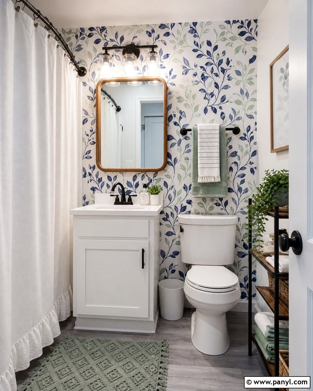 Peel And Stick Wallpaper Bathroom Accent Wall - 20 Bathroom Accent Wall Ideas
