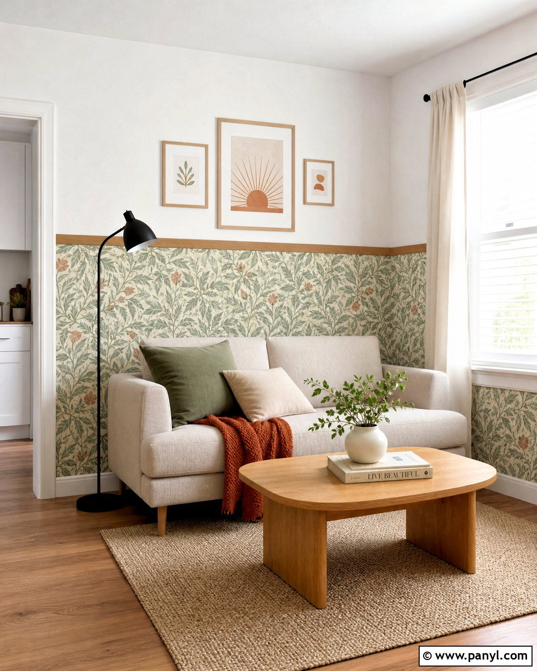 Peel And Stick Wallpaper For A Rental - 20 wallpaper on bottom half of wall ideas