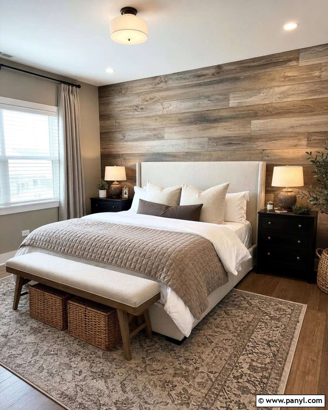 Peel And Stick Wood Rustic Accent Wall - 30 Rustic Accent Wall Ideas