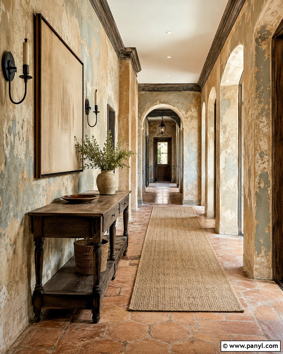 Peeling Plaster Patina Hallway - 20 patina texture ideas