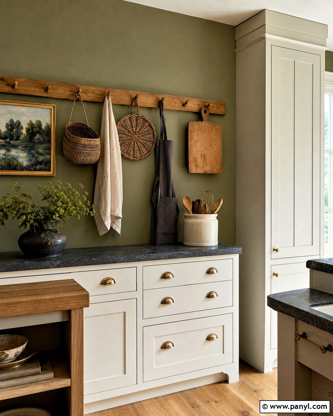 Peg Rail Kitchen Feature Wall - 20 kitchen feature wall ideas