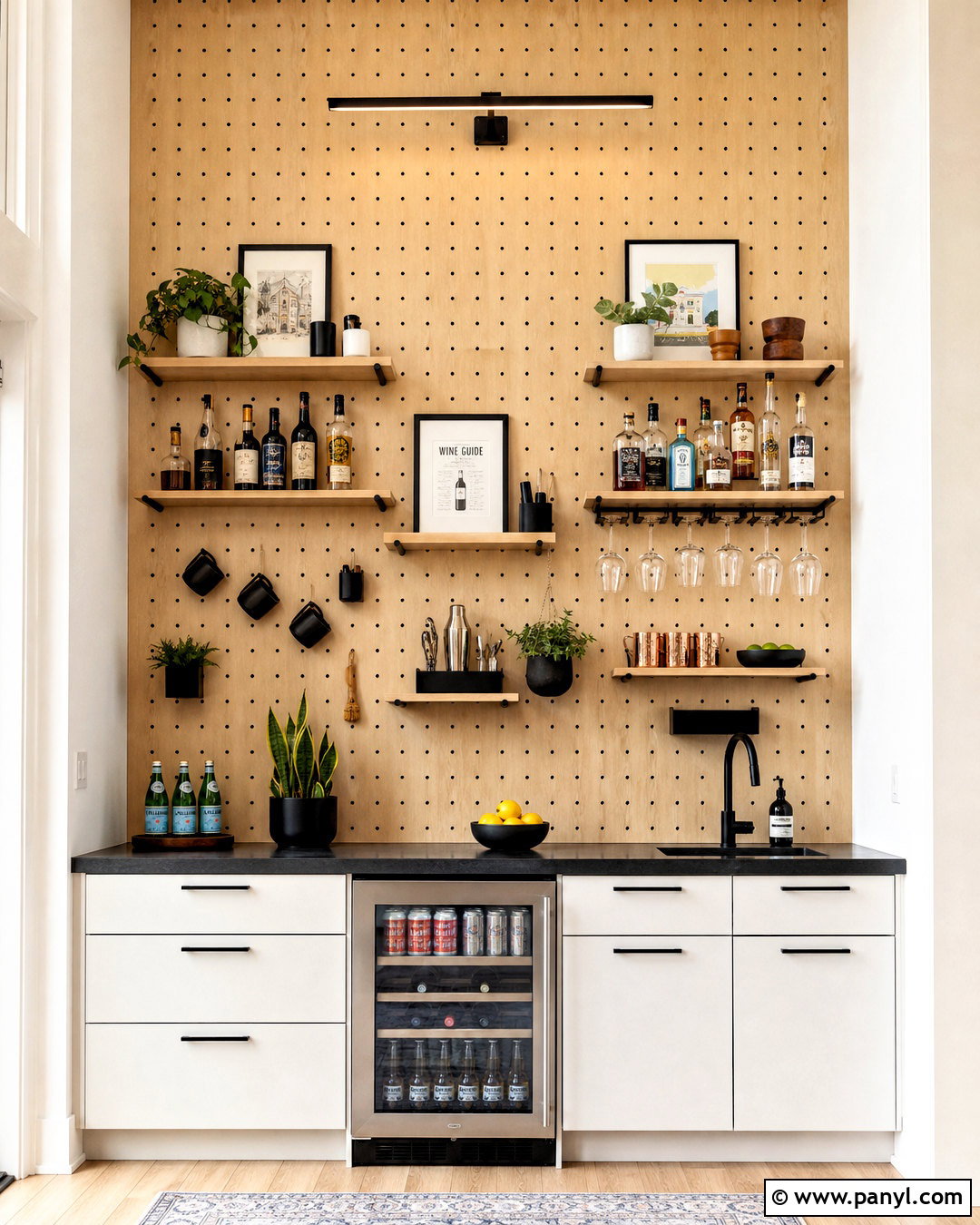 Pegboard Bar Wall - 20 behind bar wall ideas