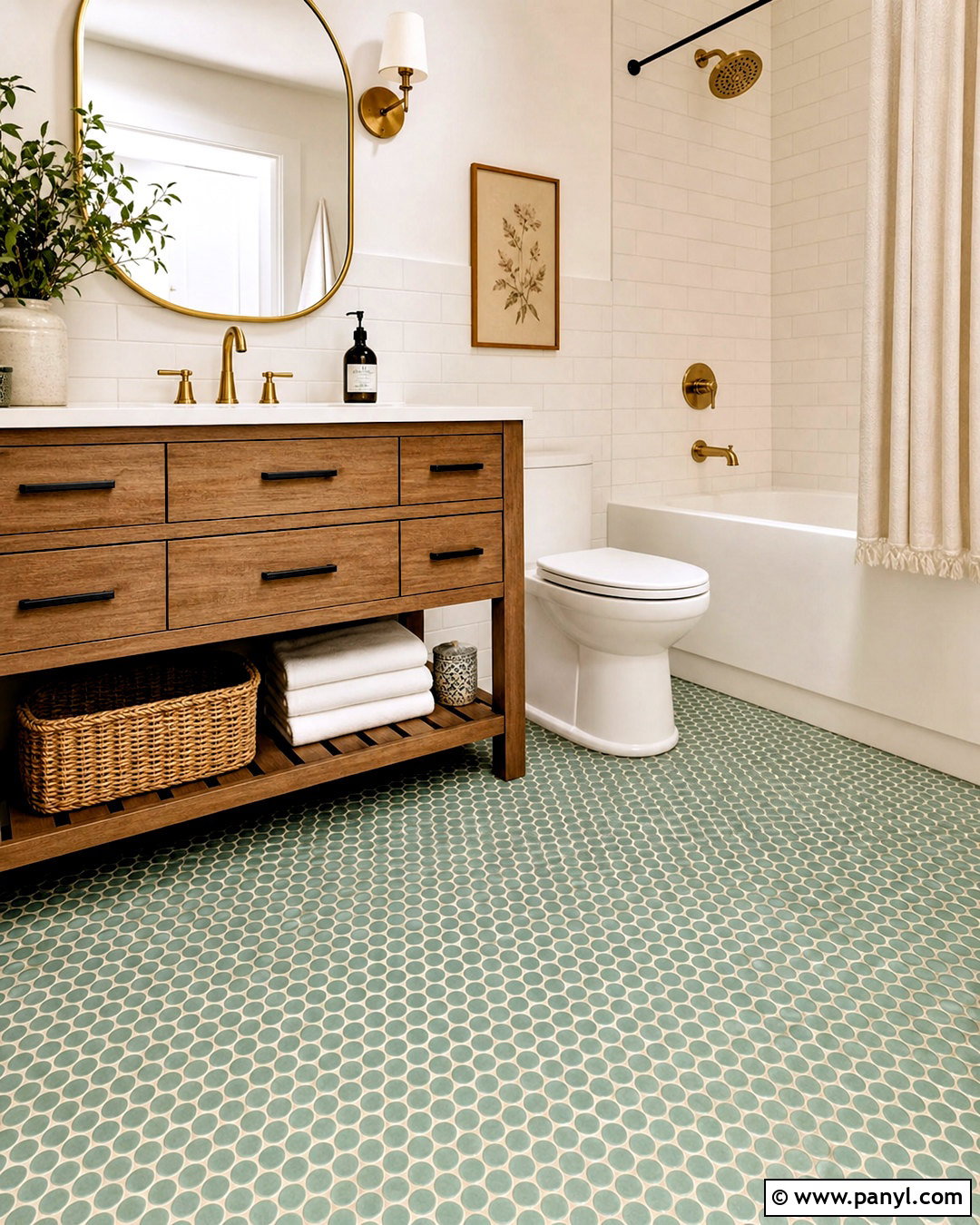 Penny Round Floor Tile - 20 latest floor tiles for home ideas