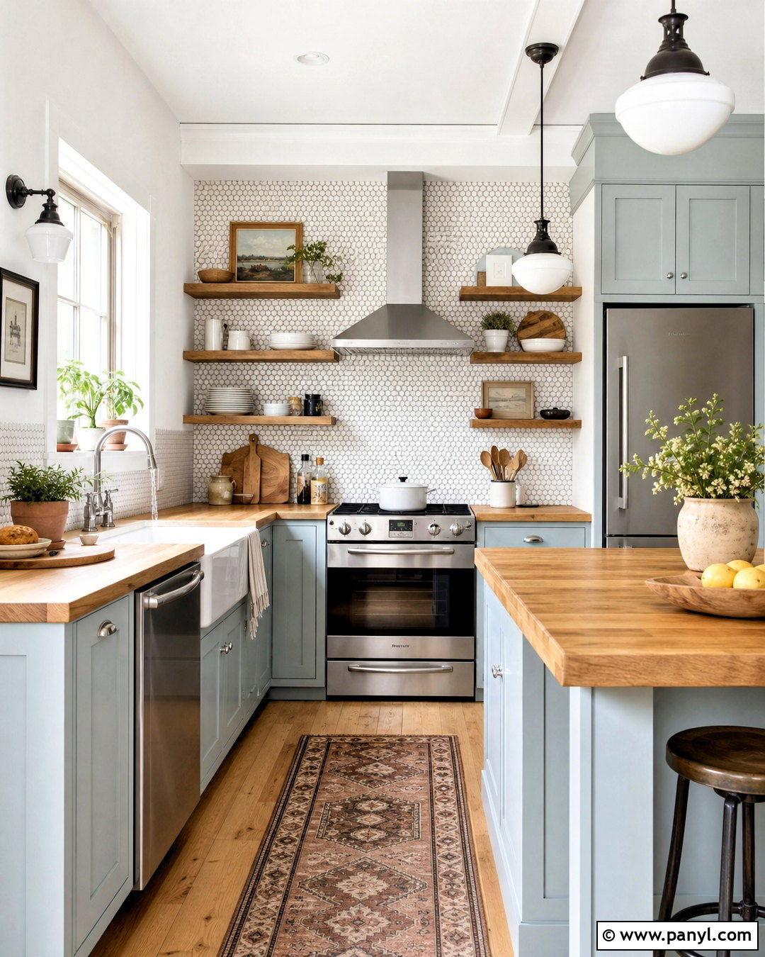 Penny Tile Backsplash - 20 kitchen backsplash ideas