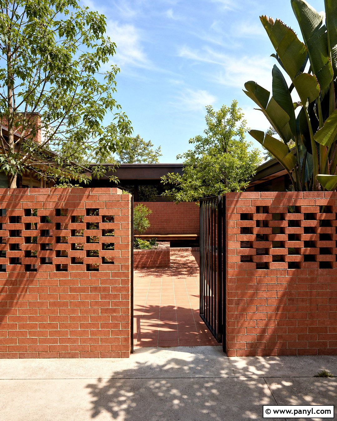 Perforated Brick Fence Wall - 20 fence wall design ideas