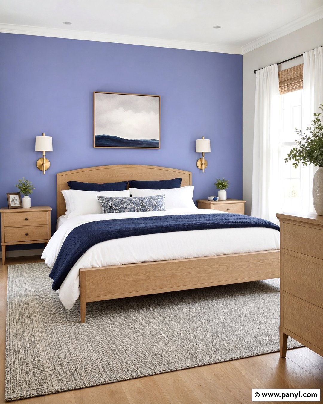 Periwinkle Accent Wall Bedroom - 25 Periwinkle Wall Color Ideas