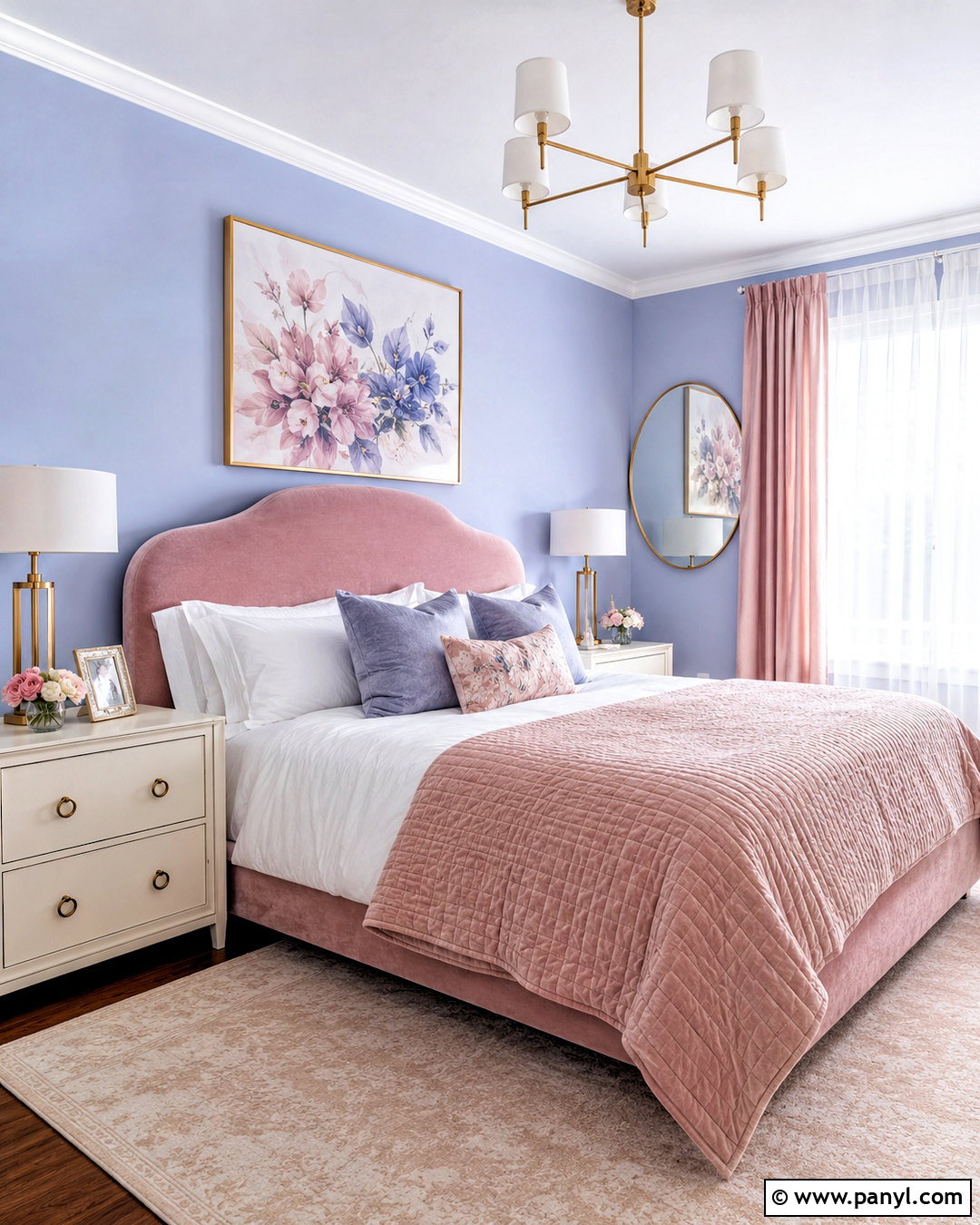 Periwinkle And Blush Bedroom - 20 periwinkle bedroom ideas