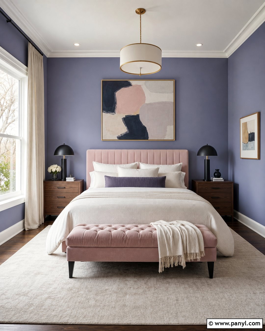 Periwinkle And Blush Pink Bedroom - 25 Periwinkle Wall Color Ideas
