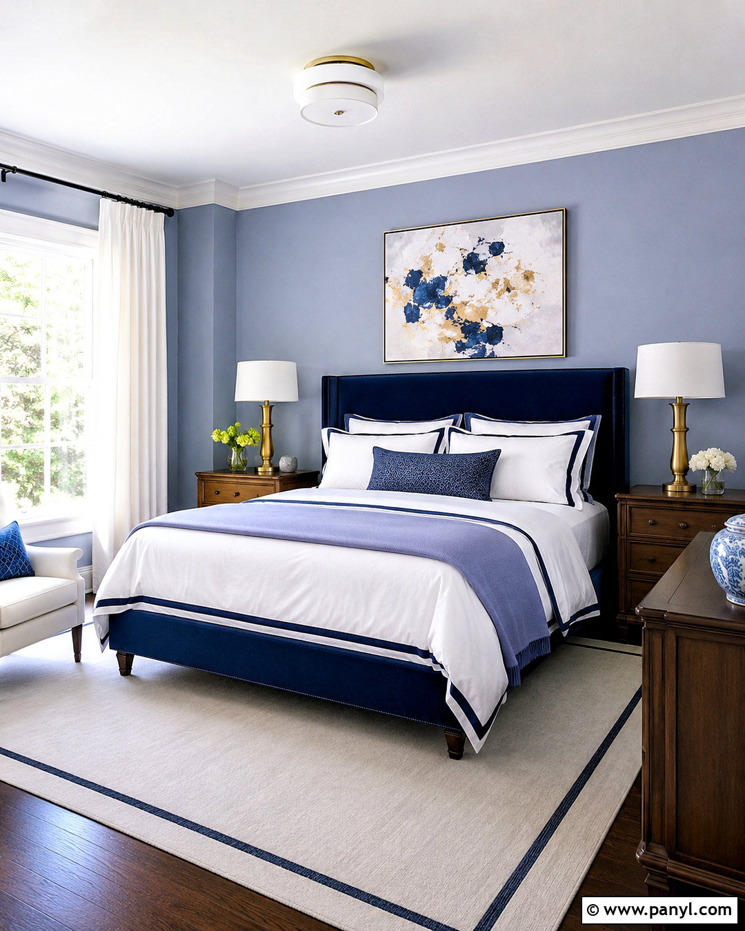 Periwinkle And Navy Bedroom - 20 periwinkle bedroom ideas