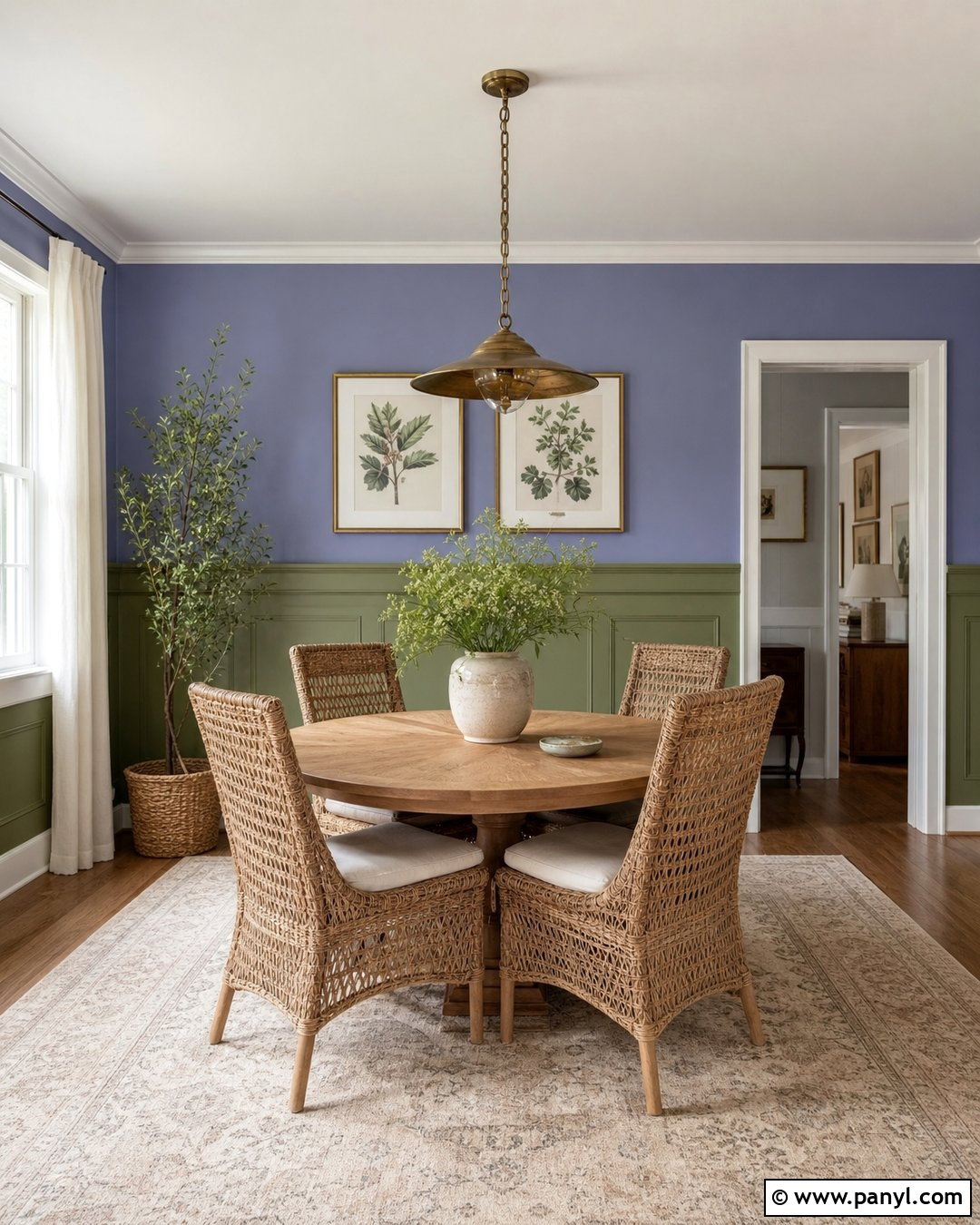 Periwinkle And Sage Green Dining Room - 25 Periwinkle Wall Color Ideas