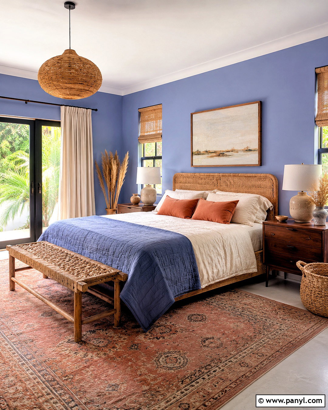 Periwinkle And Terracotta Bedroom - 20 periwinkle bedroom ideas