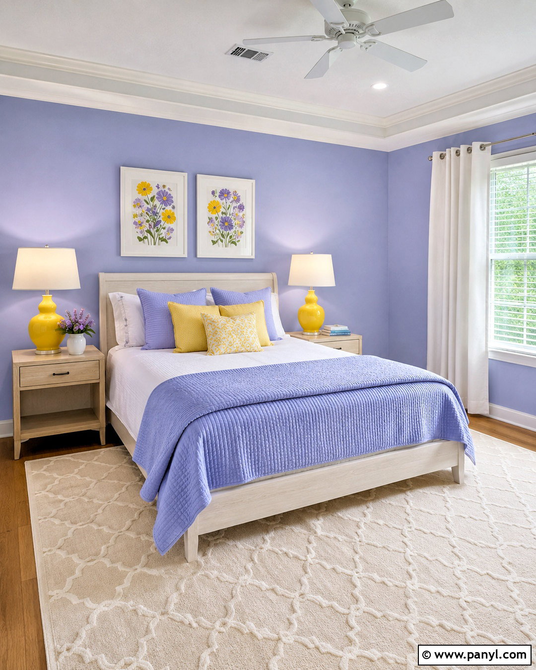 Periwinkle And Yellow Bedroom - 20 periwinkle bedroom ideas