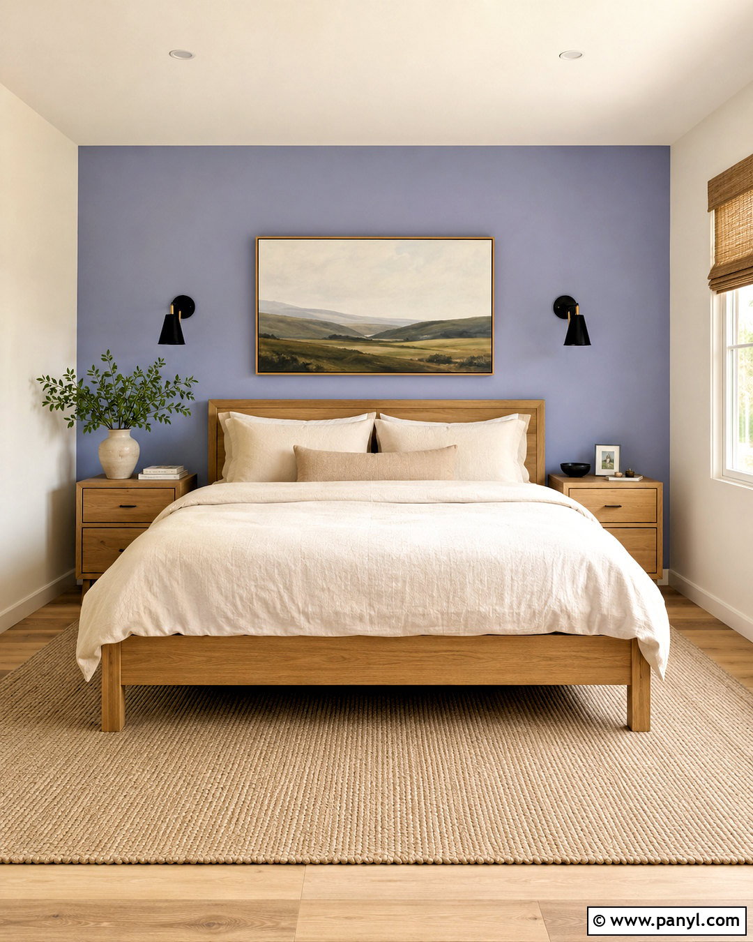 Periwinkle Bedroom Accent Wall - 20 periwinkle bedroom ideas