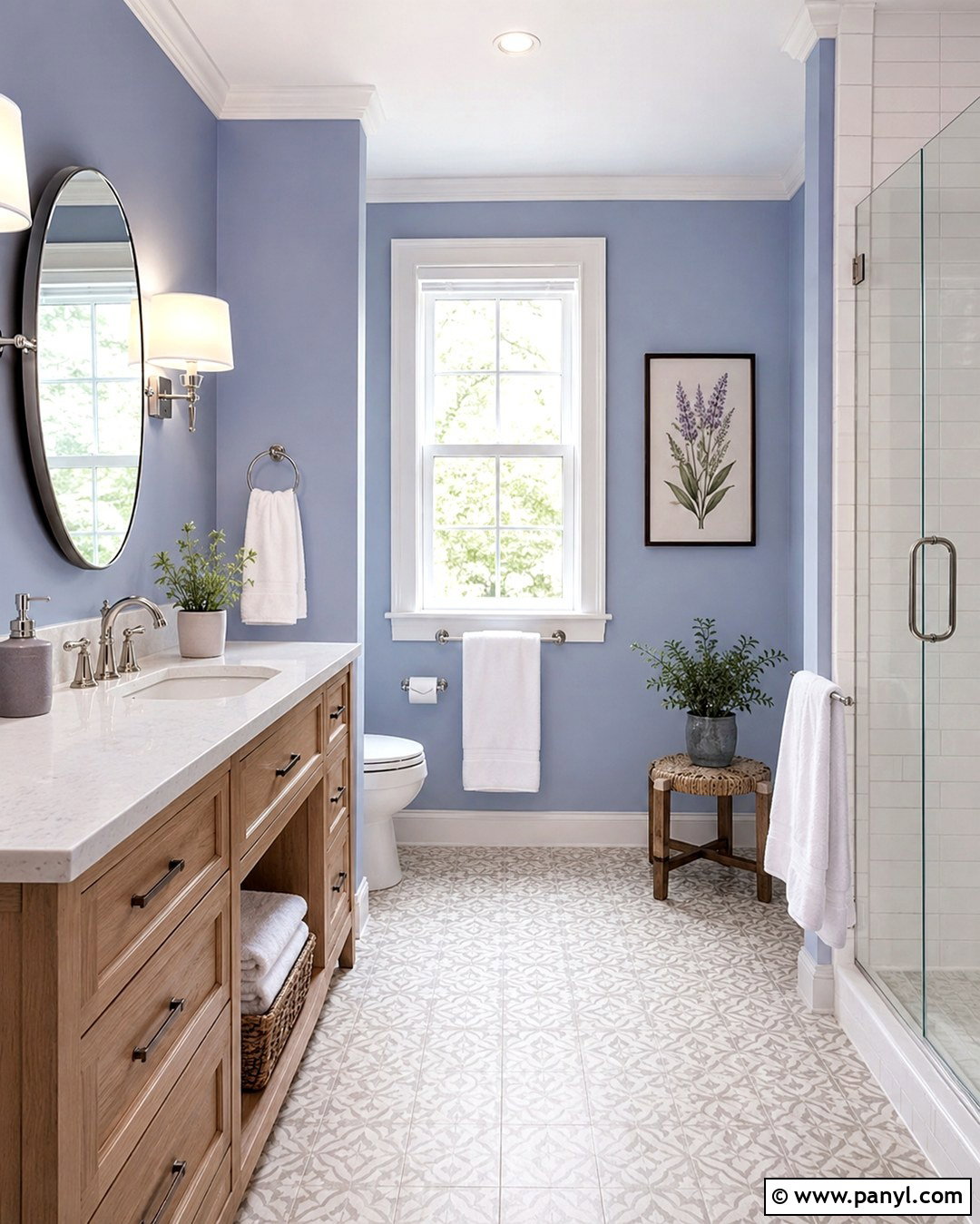 Periwinkle Blue Bathroom Walls - 20 Blue For Bathroom Walls
