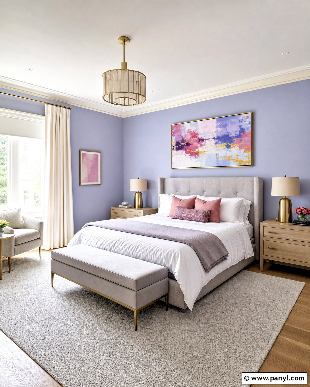 Periwinkle Blue Bedroom - 20 blue paint colors for bedroom ideas