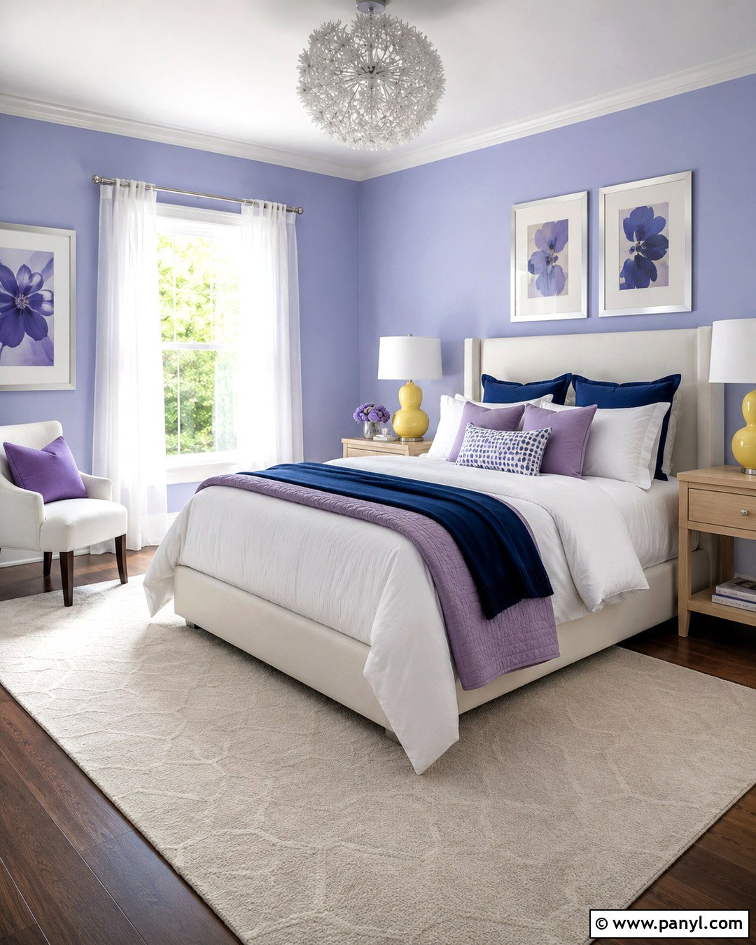 Periwinkle Blue Room - 20 Cute Colours To Paint Your Room Ideas