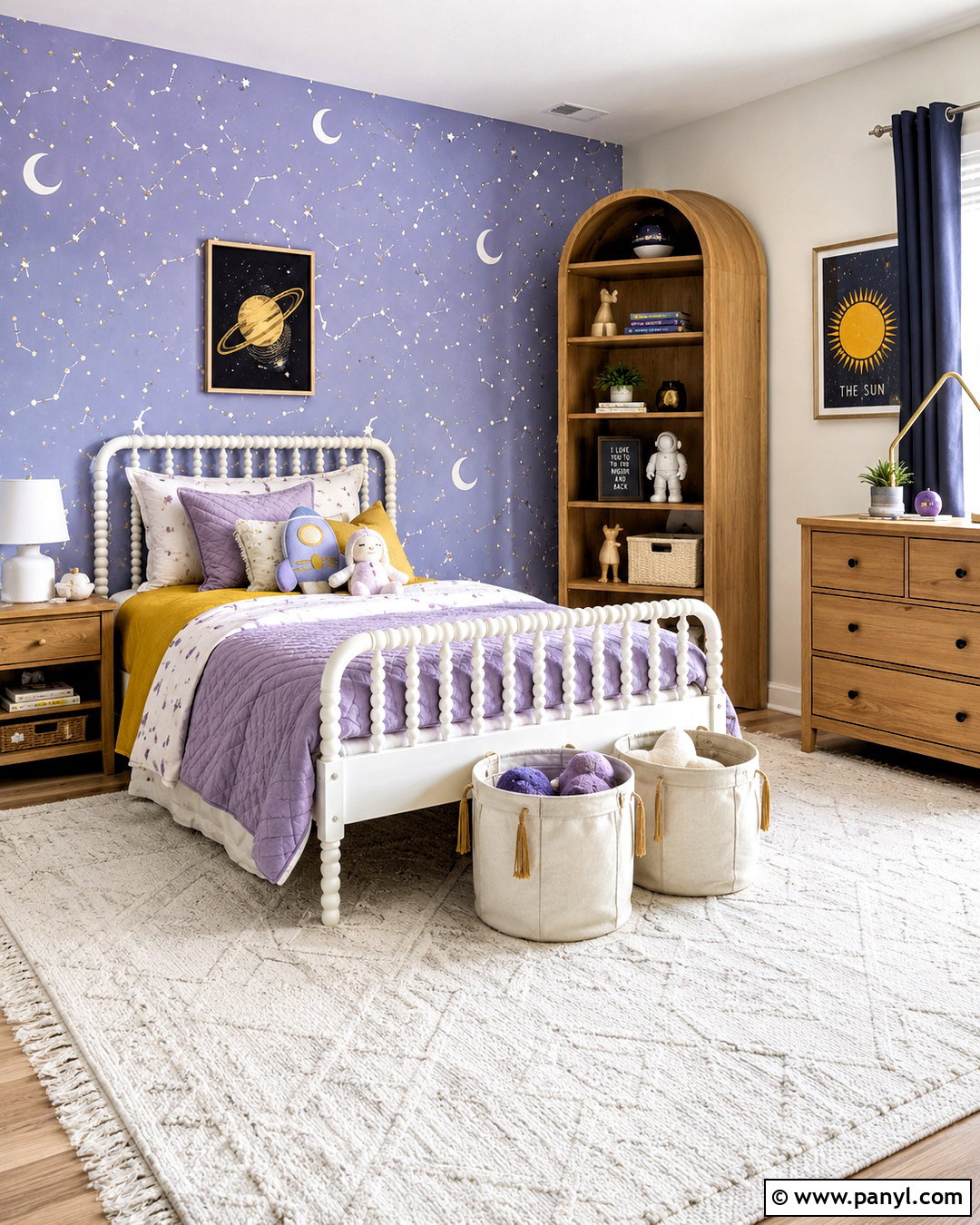 Periwinkle Celestial Wallpaper Kids Room - 20 periwinkle wallpaper ideas