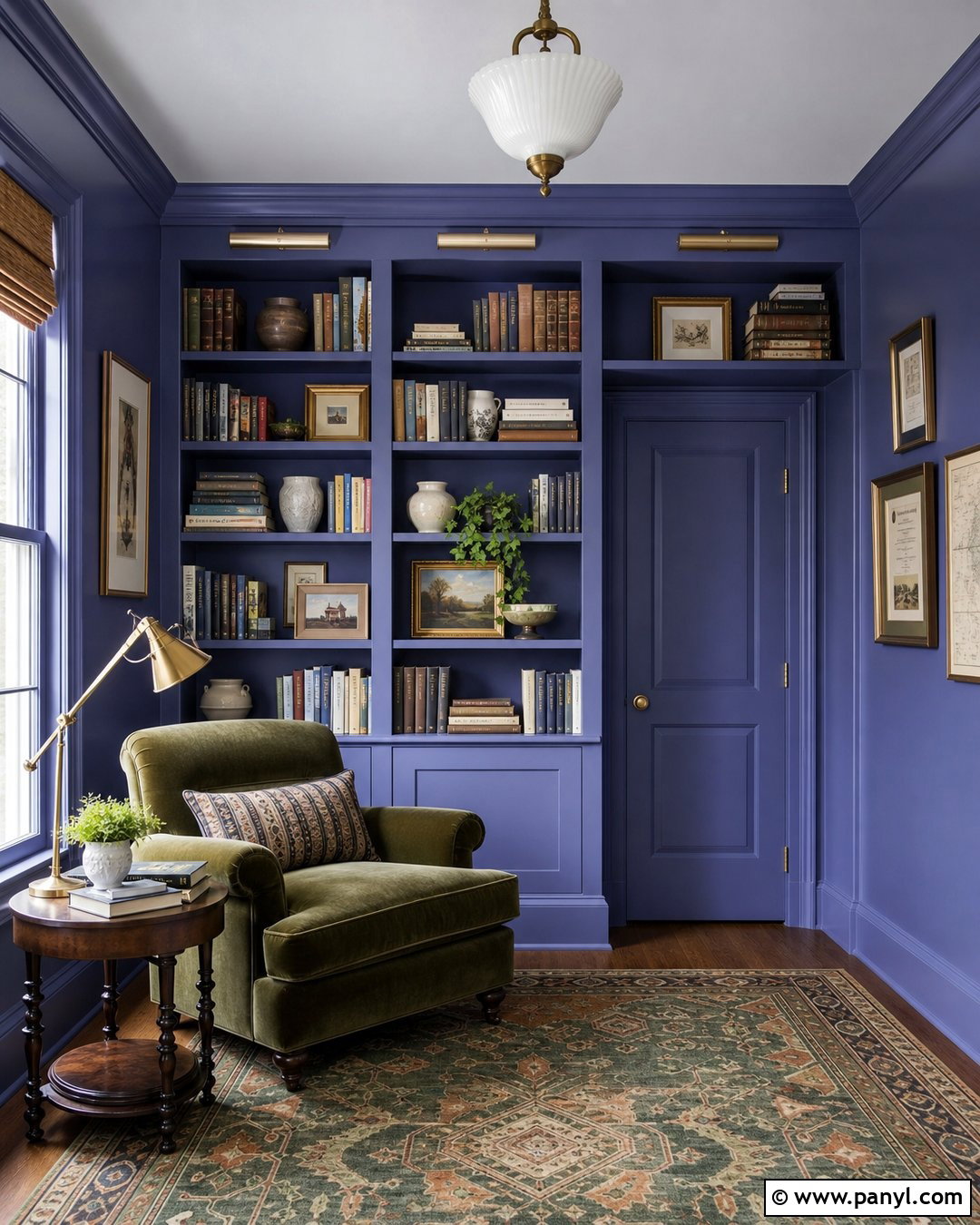Periwinkle Color-Drenched Room - 35 periwinkle walls