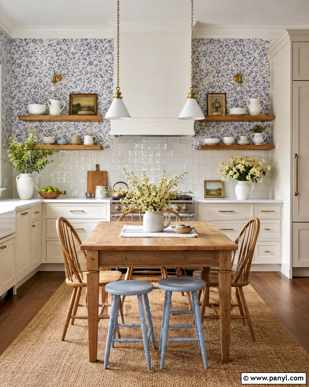 Periwinkle Cottage Wallpaper Kitchen - 20 periwinkle wallpaper ideas