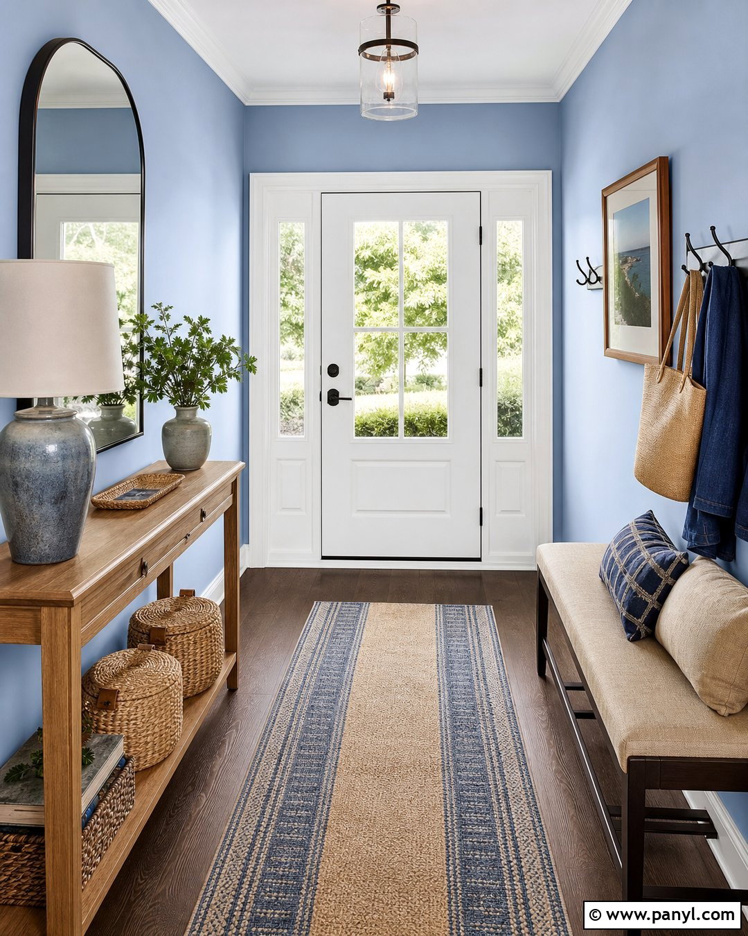 Periwinkle Entryway Walls - 35 periwinkle walls