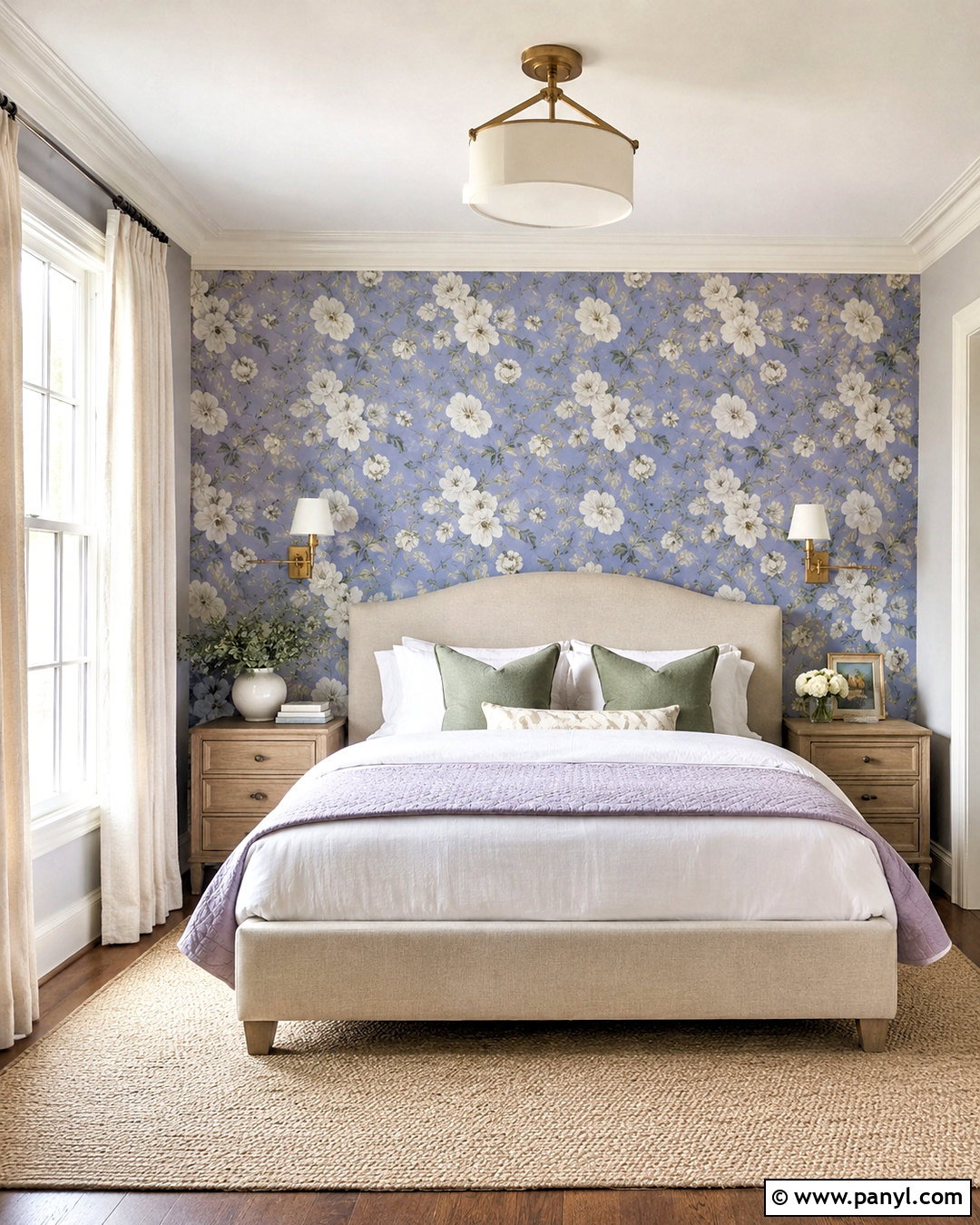 Periwinkle Floral Wallpaper Bedroom - 20 periwinkle wallpaper ideas