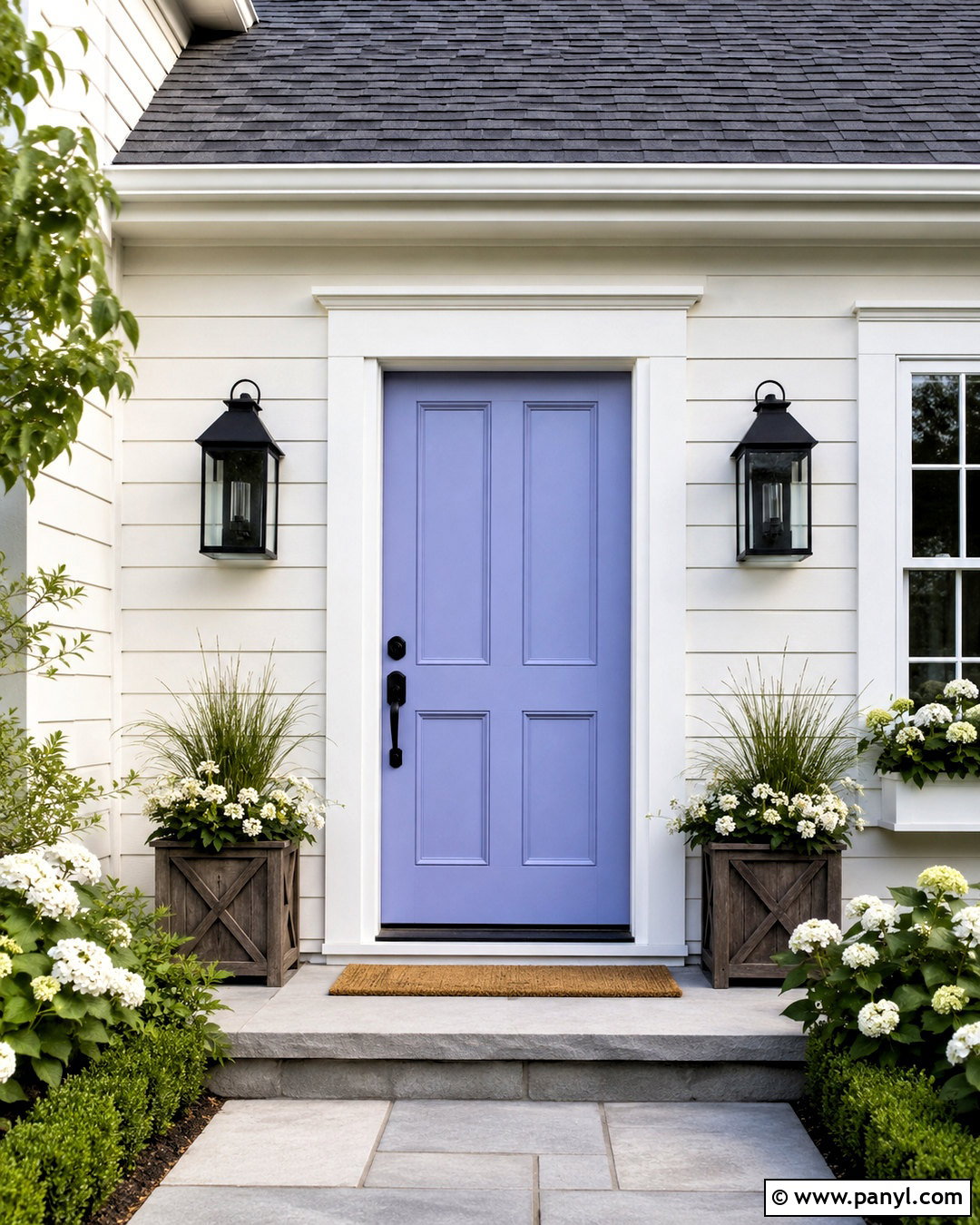 Periwinkle Front Door - 20 periwinkle colour ideas
