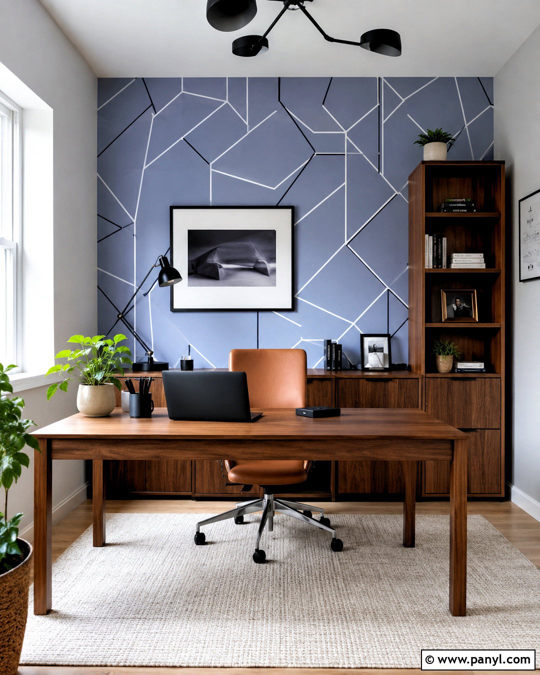 Periwinkle Geometric Wallpaper Home Office - 20 periwinkle wallpaper ideas
