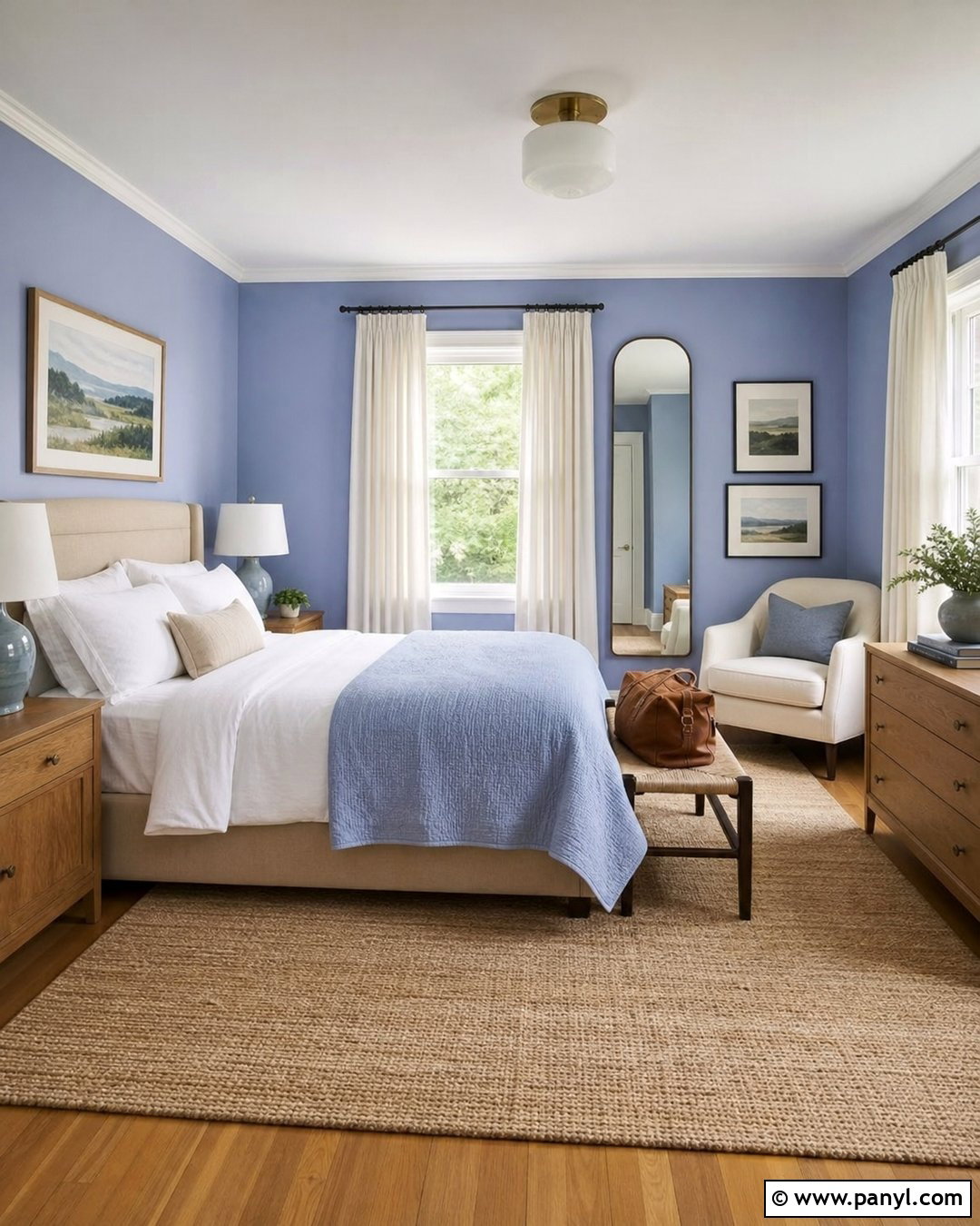 Periwinkle Guest Room Walls - 35 periwinkle walls