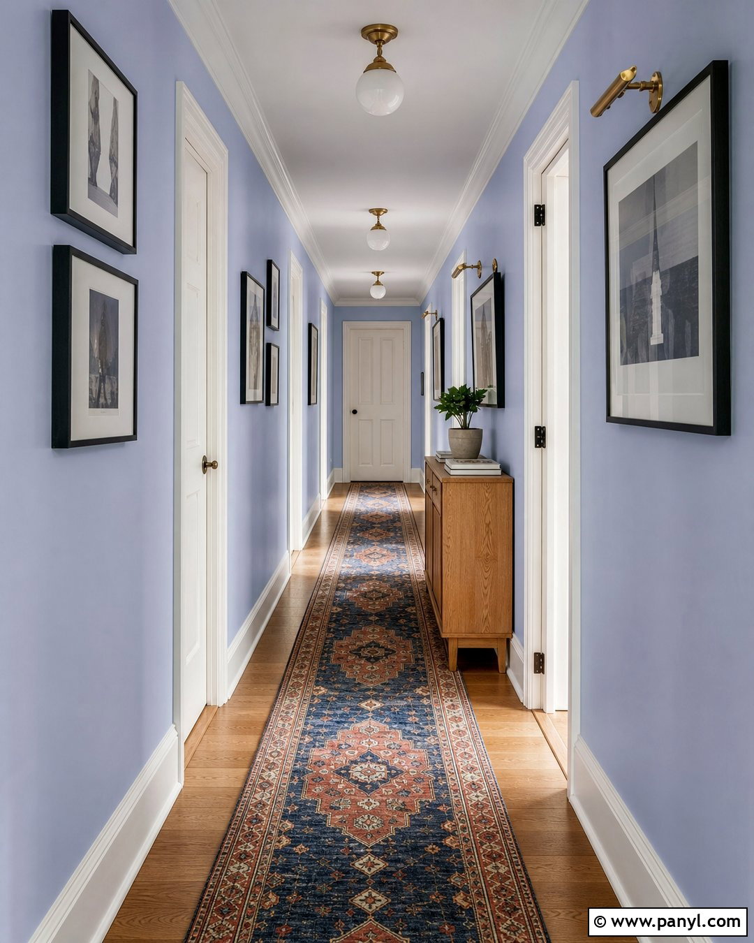 Periwinkle Hallway Walls - 35 periwinkle walls