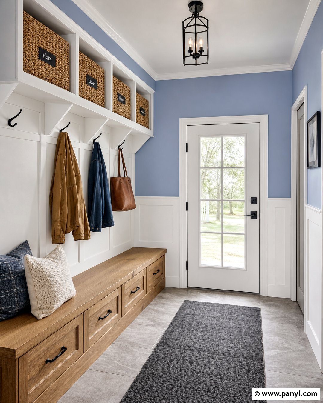 Periwinkle Mudroom Walls - 35 periwinkle walls