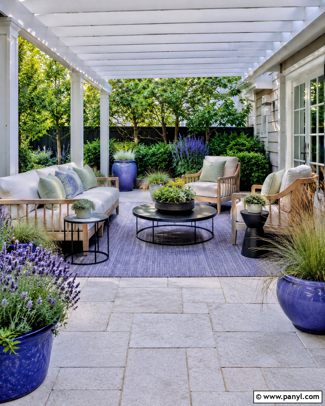 Periwinkle Patio - 20 periwinkle colour ideas