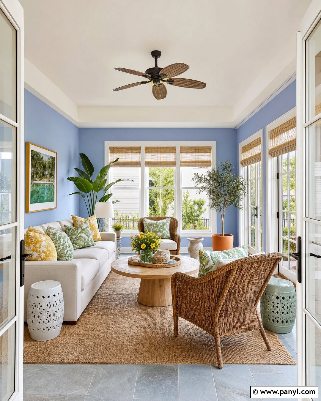 Periwinkle Sunroom Walls - 35 periwinkle walls