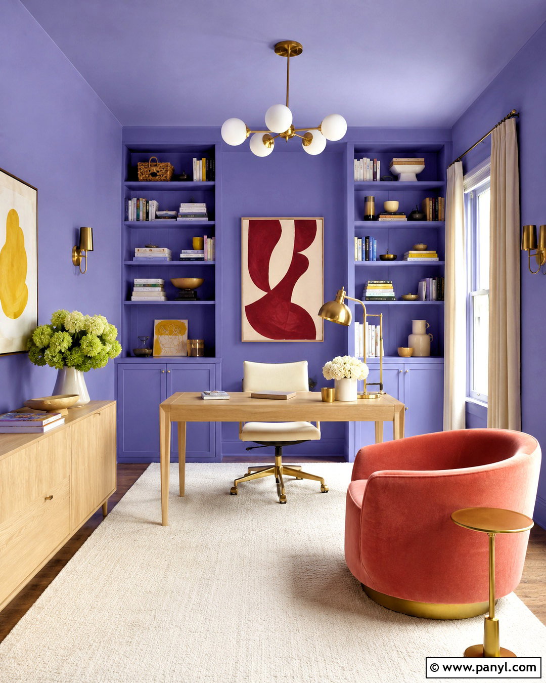 Periwinkle Wall Color - 40 Aesthetic Wall Colour Ideas