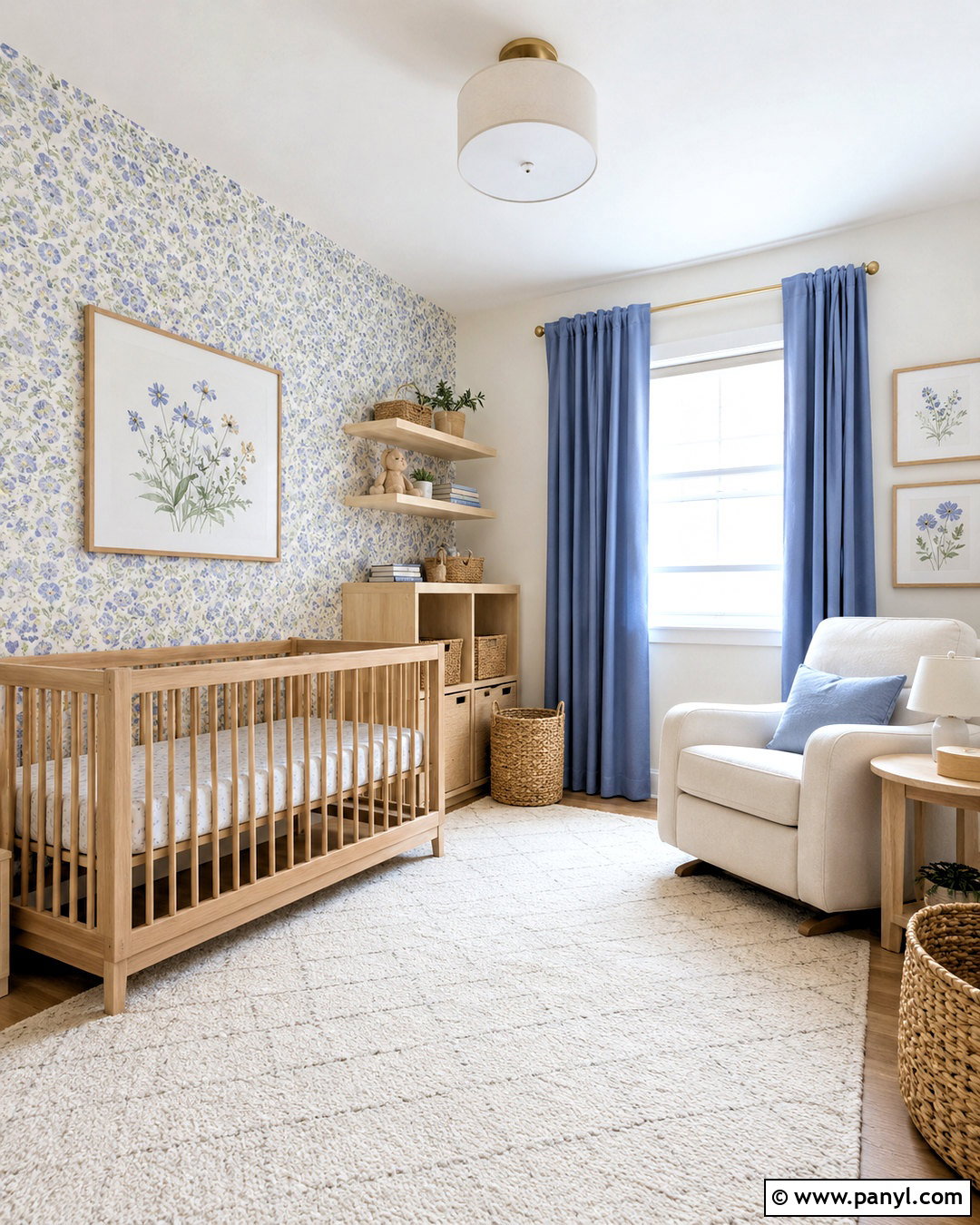 Periwinkle Wallpaper Nursery - 20 periwinkle colour ideas