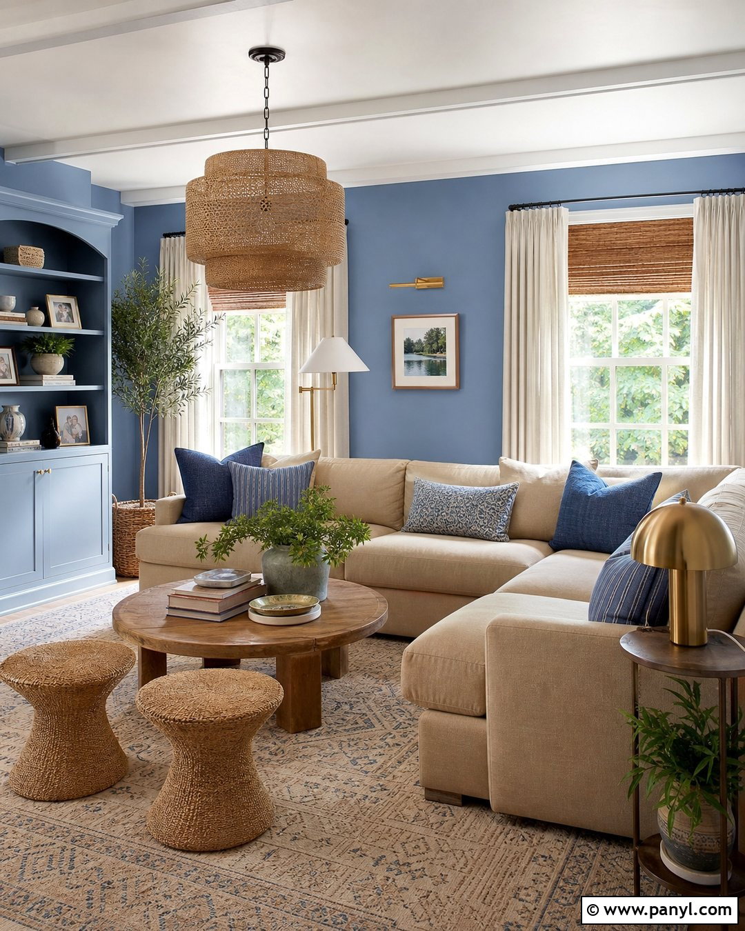 Periwinkle Walls With Beige Furniture - 35 periwinkle walls