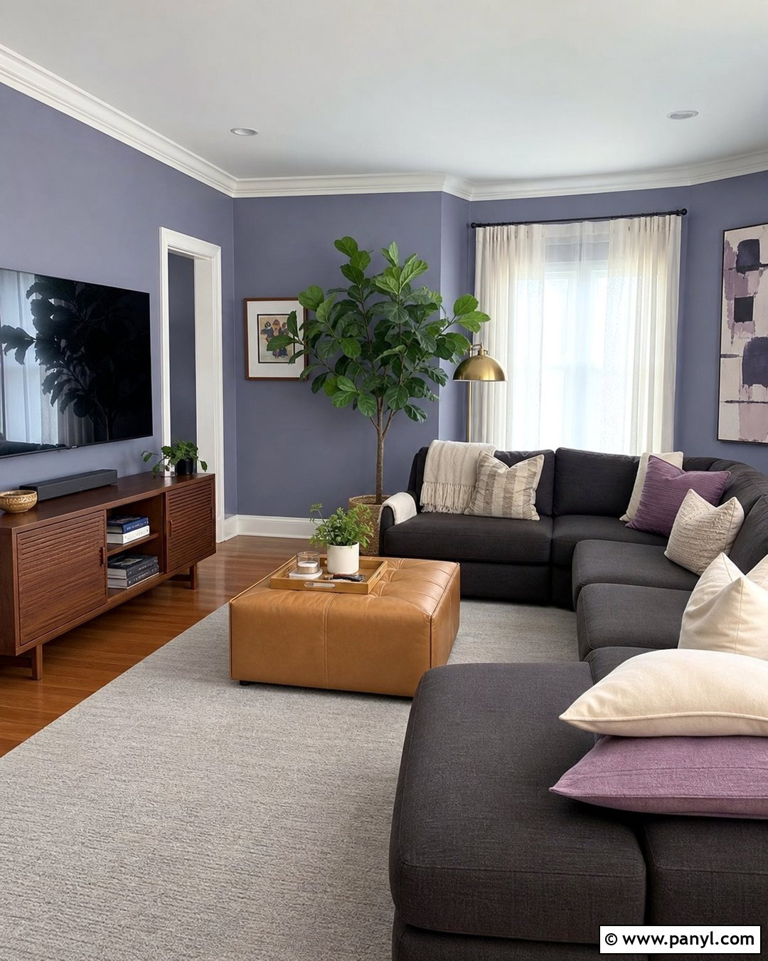 Periwinkle Walls With Gray Furniture - 35 periwinkle walls