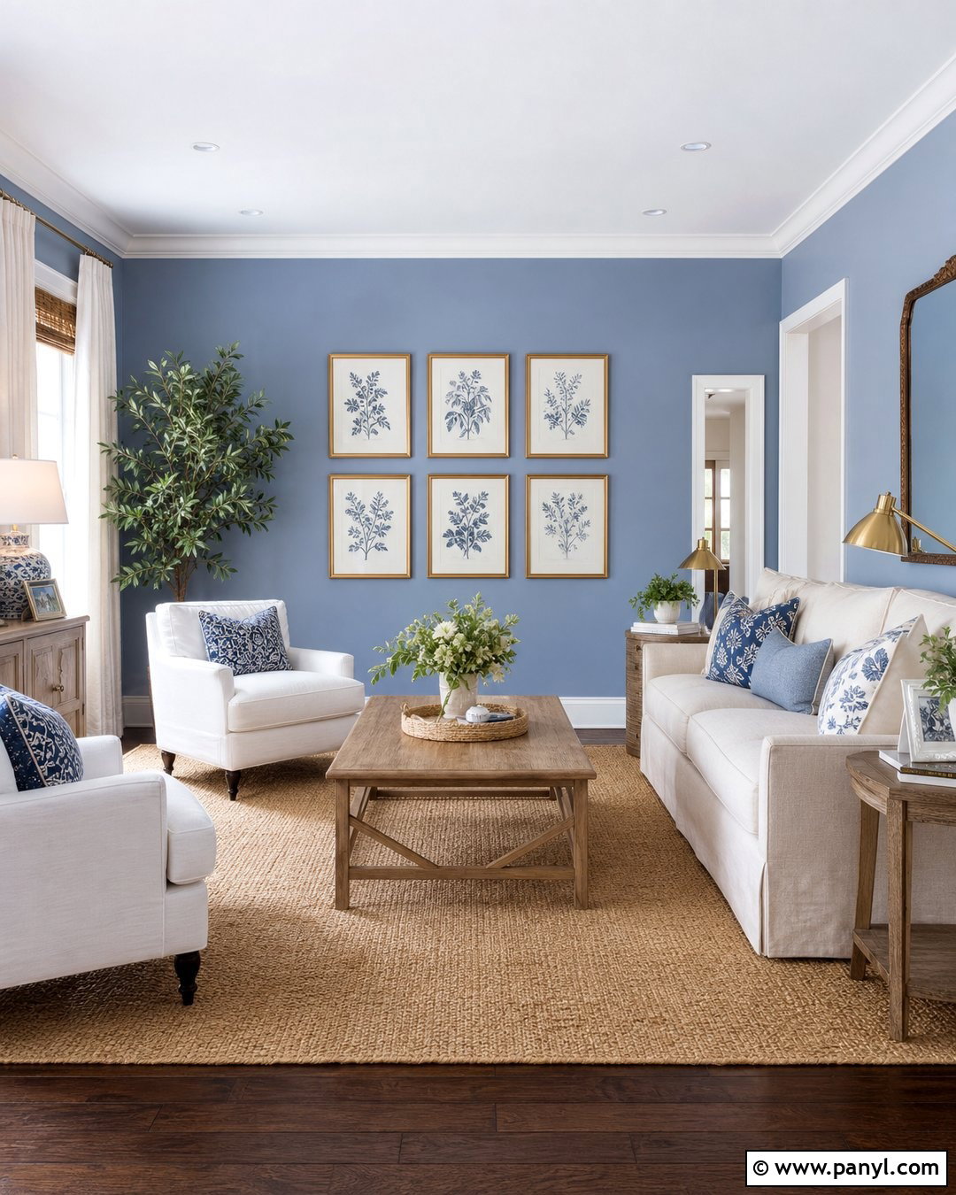 Periwinkle Walls With White Trim - 35 periwinkle walls