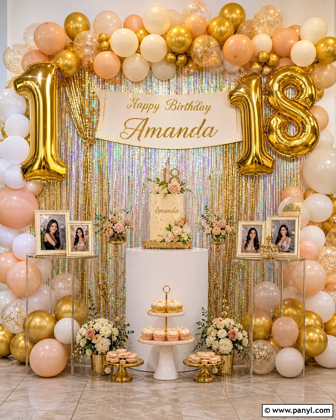 Personalized Number Foil Curtain Backdrop - 20 foil curtain backdrop ideas birthday ideas