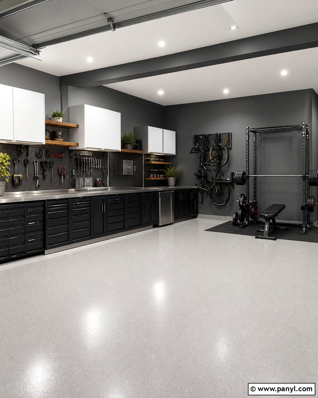 Pewter Garage Walls - 20 Neutral Color Garage Walls