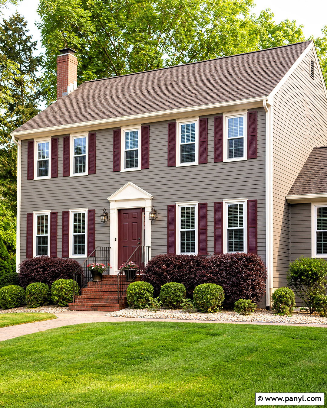 Pewter Gray House Exterior - 20 house outdoor paint colors