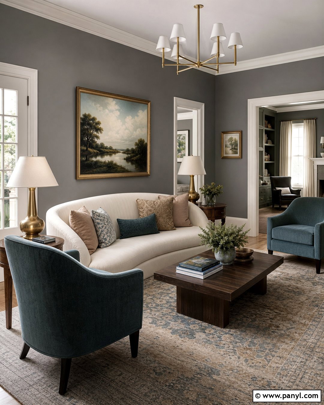 Pewter Gray Living Room - 20 Shades Of Gray For Walls