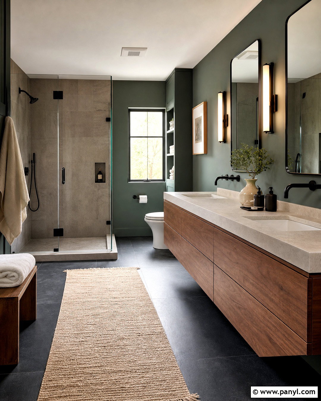 Pewter Green Bathroom - 20 green bathroom paint colors