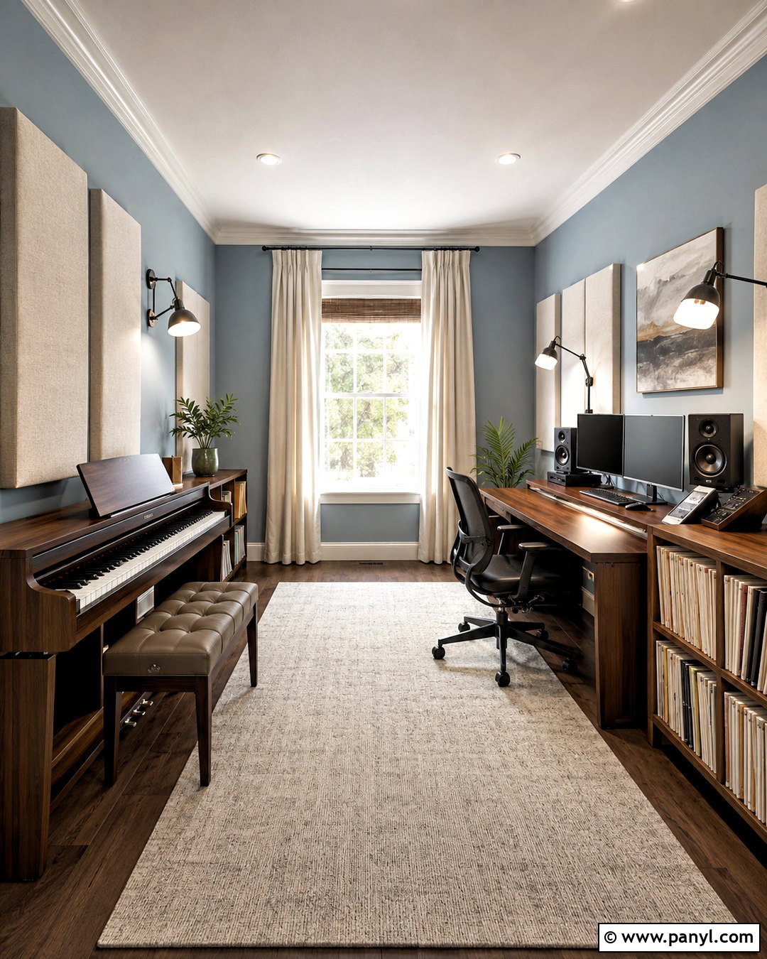 Piano Music Studio - 20 music studio decor interior design ideas