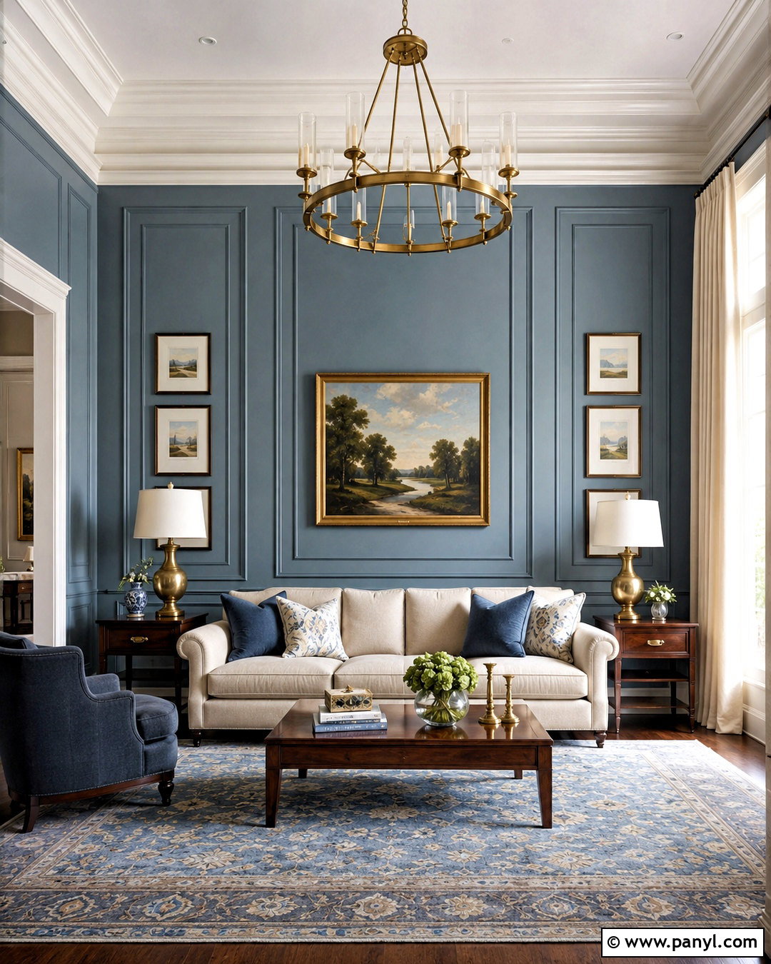 Picture Frame Molding Accent Wall - 35 tall accent wall high ceilings