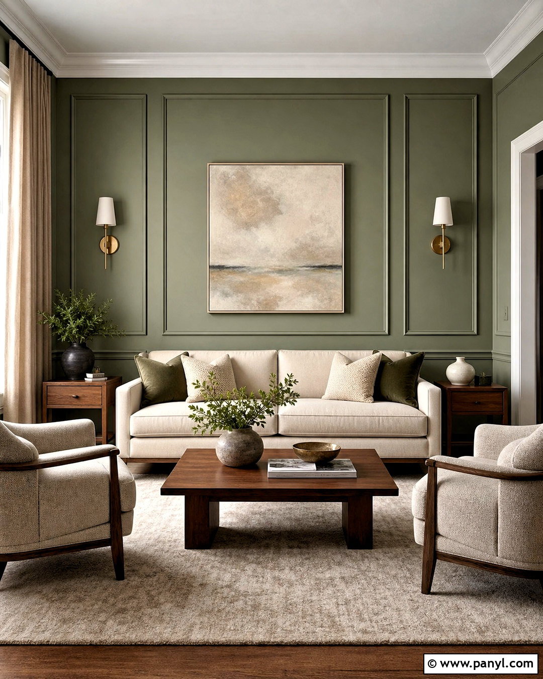 Picture Frame Molding Accent Wall - 20 simple accent wall ideas